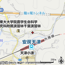 千葉県鴨川市天津781-8周辺の地図