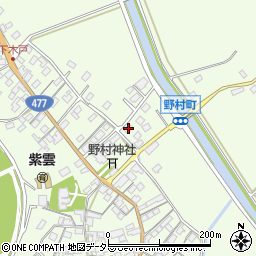 滋賀県近江八幡市野村町1502周辺の地図