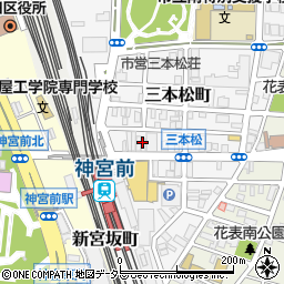 にじのさと訪問看護ステーション神宮前周辺の地図