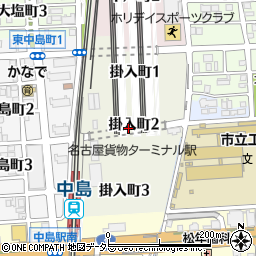 愛知県名古屋市中川区掛入町周辺の地図