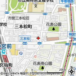 セブンイレブン名古屋三本松町店周辺の地図