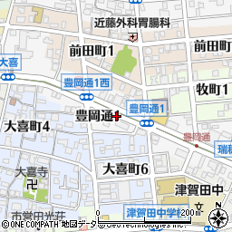 愛知県名古屋市瑞穂区豊岡通1丁目周辺の地図