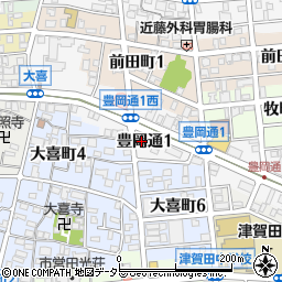 愛知県名古屋市瑞穂区豊岡通1丁目42周辺の地図