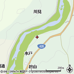 愛知県豊田市足助町水戸周辺の地図