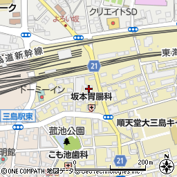 静岡県労働金庫三島支店周辺の地図