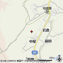 愛知県豊田市成合町中屋周辺の地図