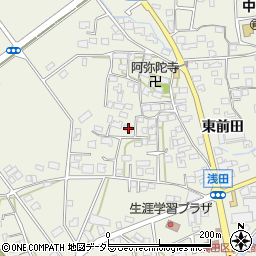 愛知県日進市浅田町西前田78周辺の地図