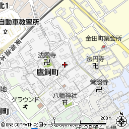 滋賀県近江八幡市鷹飼町1110周辺の地図