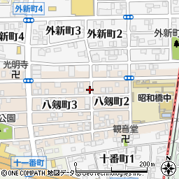 リパーク名古屋八剱町３丁目駐車場周辺の地図