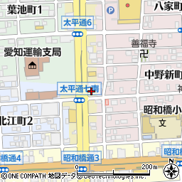 ラーメン福 太平通店周辺の地図
