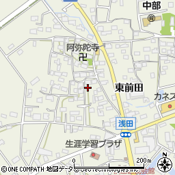 愛知県日進市浅田町西前田49周辺の地図