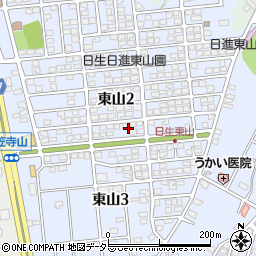 愛知県日進市東山周辺の地図
