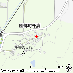 京都府南丹市園部町千妻後巻周辺の地図