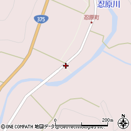 島根県大田市川合町忍原156周辺の地図