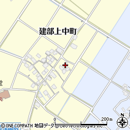 滋賀県東近江市建部上中町71周辺の地図