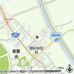 滋賀県近江八幡市野村町1495周辺の地図