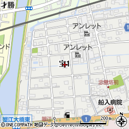 〒497-0030 愛知県海部郡蟹江町宝の地図