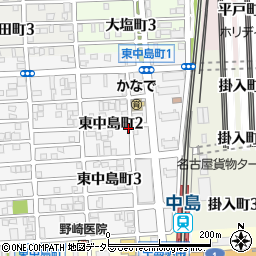 名鉄協商中島駅前駐車場周辺の地図