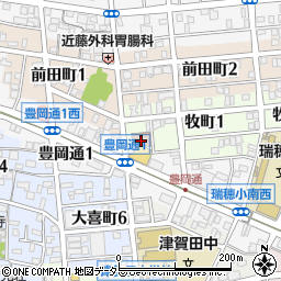 名古屋市役所上下水道局　瑞穂営業所周辺の地図