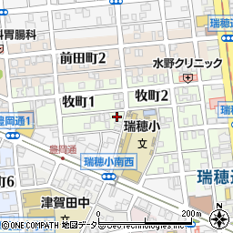 愛知県名古屋市瑞穂区牧町1丁目51周辺の地図