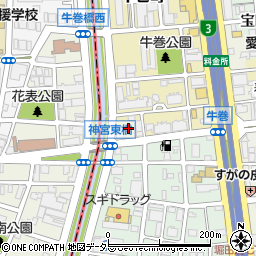 愛知県名古屋市瑞穂区牛巻町12周辺の地図