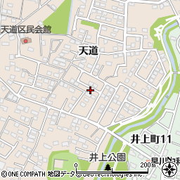 愛知県豊田市四郷町天道46-14周辺の地図