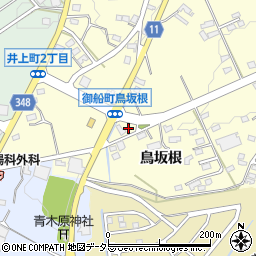 愛知県豊田市御船町鳥坂根周辺の地図