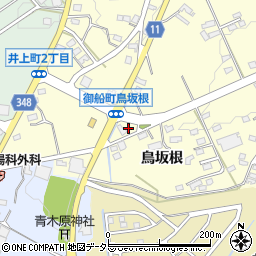 愛知県豊田市御船町（鳥坂根）周辺の地図