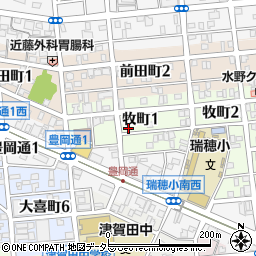 愛知県名古屋市瑞穂区牧町1丁目31周辺の地図