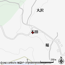 愛知県豊田市綾渡町石田周辺の地図