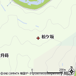愛知県豊田市岩神町松ケ坂周辺の地図