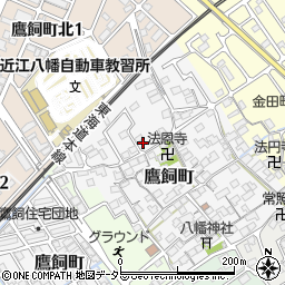 滋賀県近江八幡市鷹飼町1210-7周辺の地図