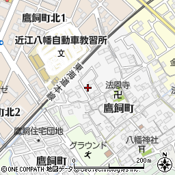 滋賀県近江八幡市鷹飼町1210-15周辺の地図