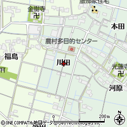 愛知県弥富市荷之上町川田周辺の地図