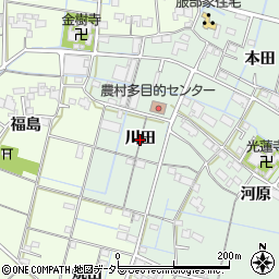 愛知県弥富市荷之上町（川田）周辺の地図