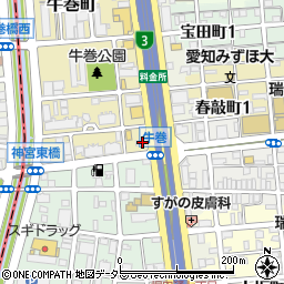 愛知県名古屋市瑞穂区牛巻町14-7周辺の地図
