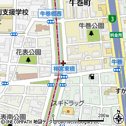 愛知県名古屋市瑞穂区牛巻町11周辺の地図