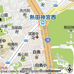愛知県名古屋市熱田区白鳥2丁目10周辺の地図