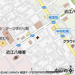 ファミリーマート近江八幡中村町店周辺の地図