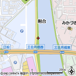 愛知県名古屋市中川区富田町大字江松附合周辺の地図
