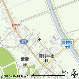 滋賀県近江八幡市野村町1493周辺の地図