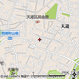 愛知県豊田市四郷町天道45-58周辺の地図