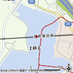 愛知県日進市米野木町（上砂子）周辺の地図