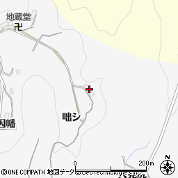愛知県豊田市綾渡町咄シ周辺の地図