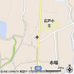 岡山県津山市市場1485周辺の地図