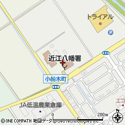 東近江行政組合近江八幡消防署周辺の地図