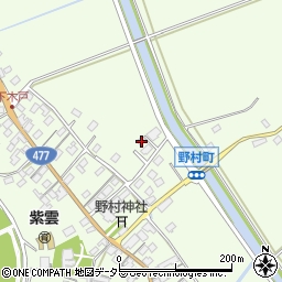 滋賀県近江八幡市野村町3524周辺の地図