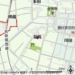 愛知県弥富市五之三町福島周辺の地図