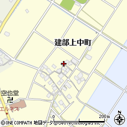滋賀県東近江市建部上中町212周辺の地図