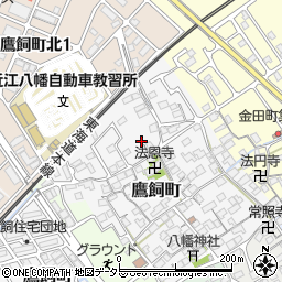 滋賀県近江八幡市鷹飼町1176周辺の地図